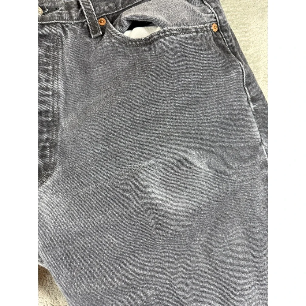 Vtg Levi's 501 Faded Black Jeans 38x30 (36x29) Button Fly